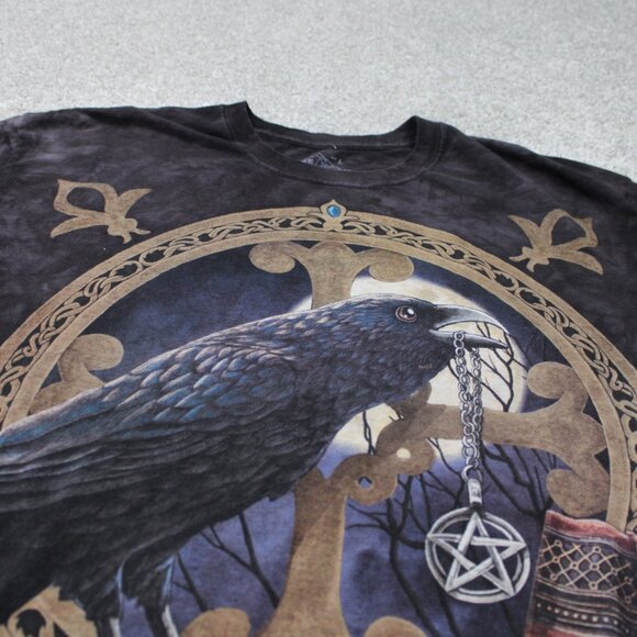 The Mountain Raven Shirt Mens Large Brown 100% Cotton Short Sleeve Pullover - Picture 4 of 12